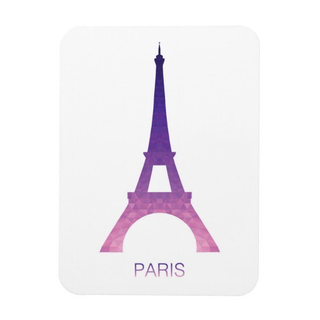 Abstract Eiffel Tower Magnet (Vertical)