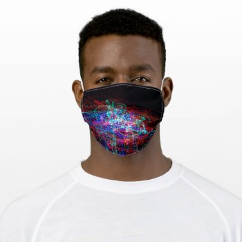 Abstract Electric  Adult Cloth Face Mask by 16creative at Zazzle