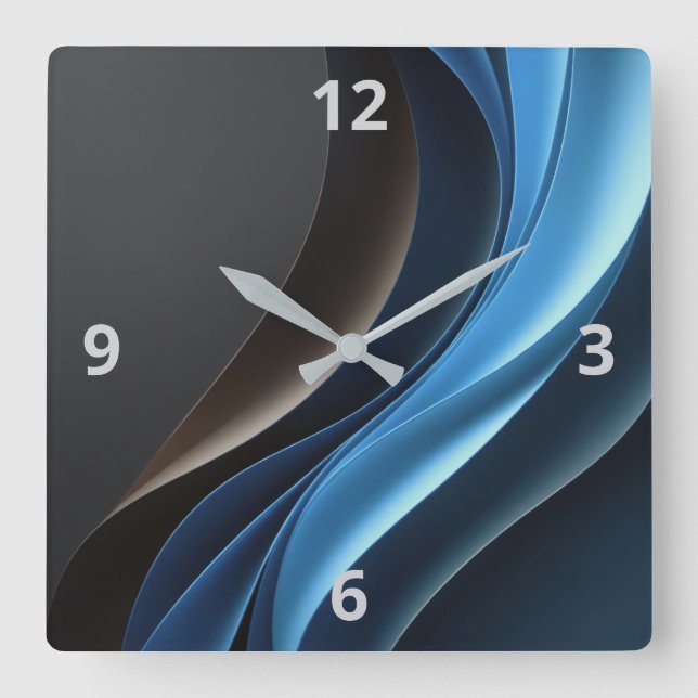 Abstract Elegance Customizable Clock (Front)