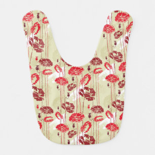 Abstract Elegance floral pattern 2 Baby Bib