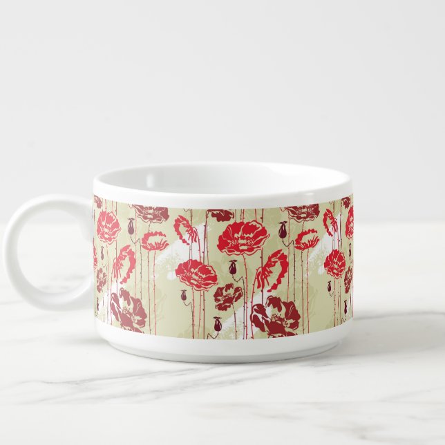 Abstract Elegance floral pattern 2 Bowl (Right)