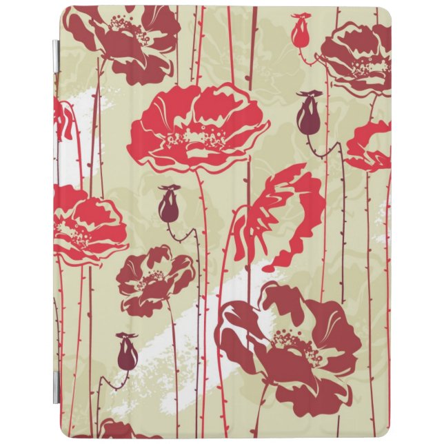 Abstract Elegance floral pattern 2 iPad Smart Cover (Front)