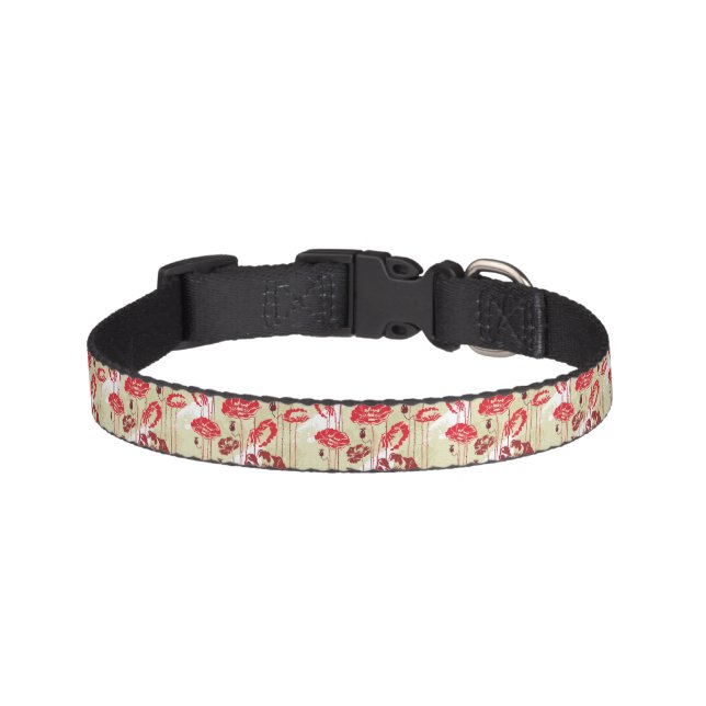 Abstract Elegance floral pattern 2 Pet Collar (Front)