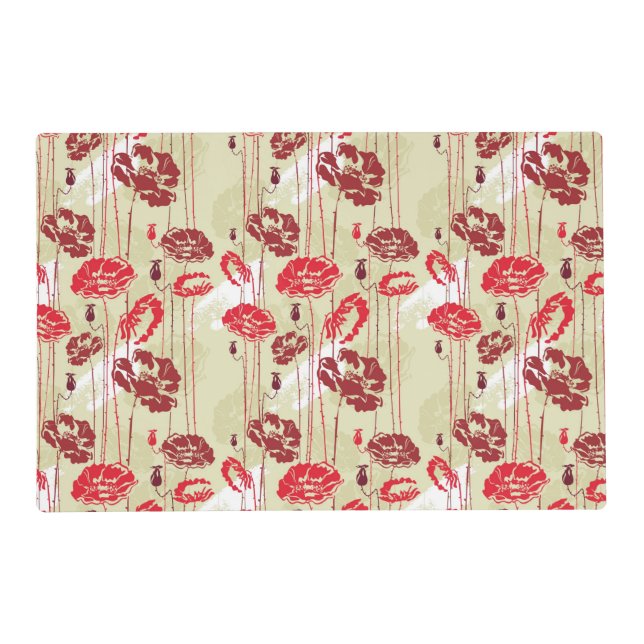 Abstract Elegance floral pattern 2 Placemat (Front)