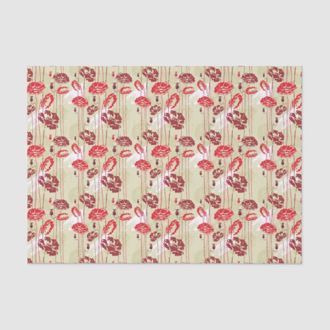 Abstract Elegance floral pattern 2 Tissue Paper (Front)