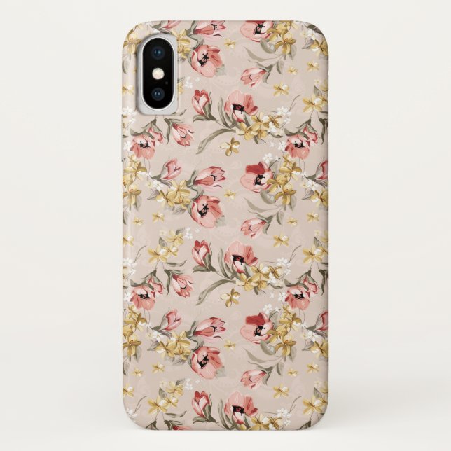 Abstract Elegance floral pattern 3 Case-Mate iPhone Case (Back)
