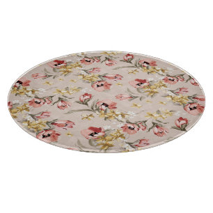 Abstract Elegance floral pattern 3 Cutting Board
