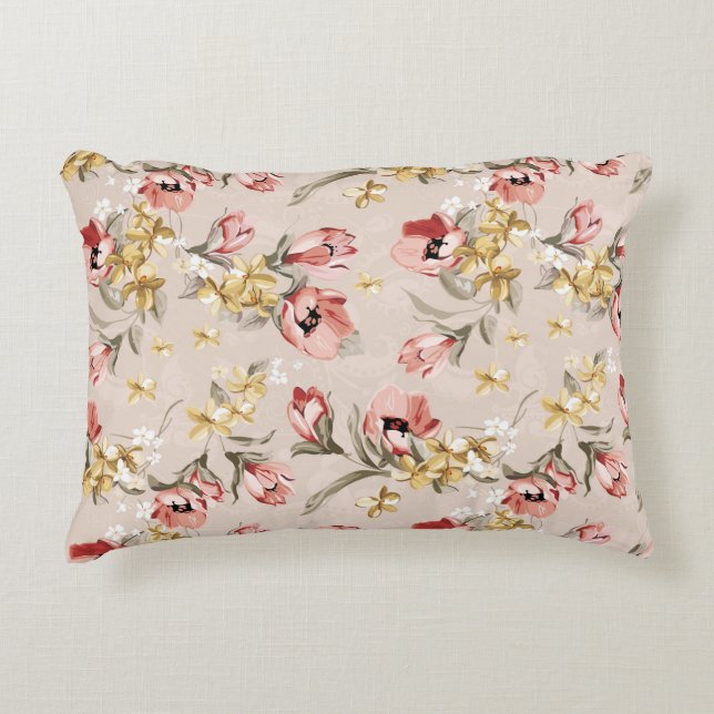 Abstract Elegance floral pattern 3 Decorative Pillow (Front)