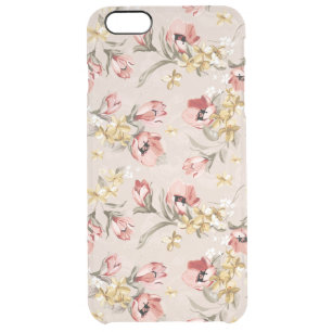 Abstract Elegance floral pattern 3 Clear iPhone 6 Plus Case