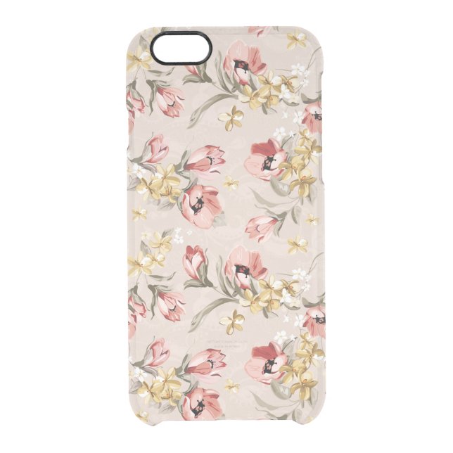 Abstract Elegance floral pattern 3 Uncommon iPhone Case (Back)