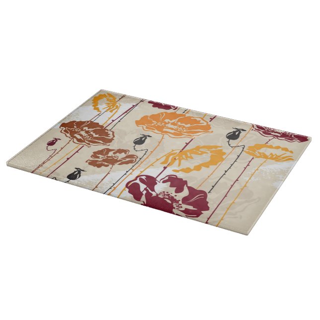 Abstract Elegance floral pattern 4 Cutting Board (Corner)