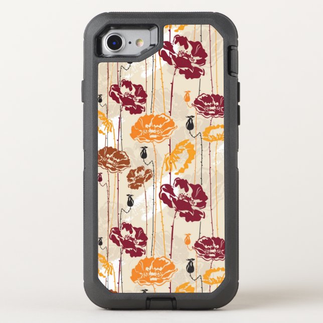 Abstract Elegance floral pattern 4 Otterbox iPhone Case (Back)