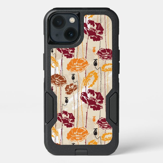 Abstract Elegance floral pattern 4 Otterbox iPhone Case (Back)