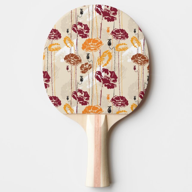 Abstract Elegance floral pattern 4 Ping-Pong Paddle (Front)