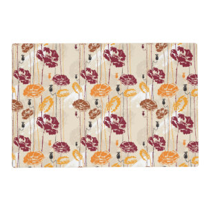 Abstract Elegance floral pattern 4 Placemat