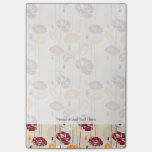 Abstract Elegance floral pattern 4 Post-it Notes
