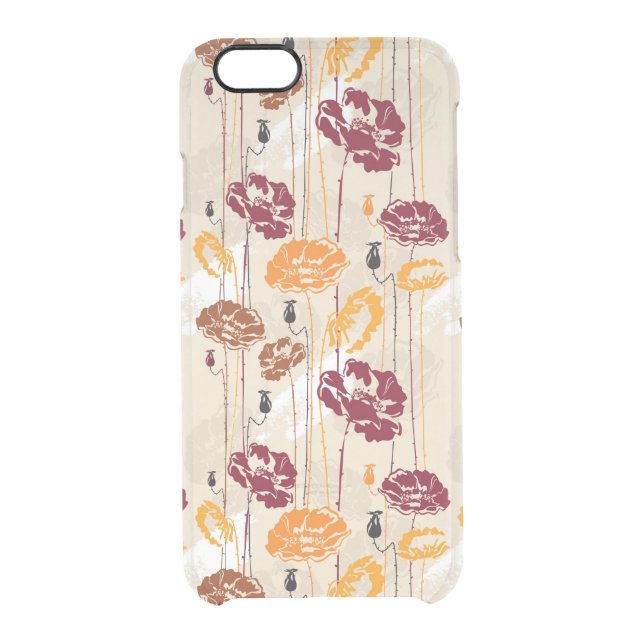 Abstract Elegance floral pattern 4 Uncommon iPhone Case (Back)