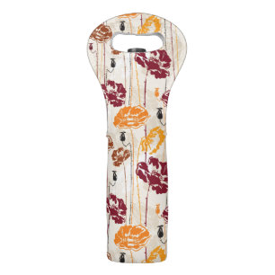Abstract Elegance floral pattern 4 Wine Bag