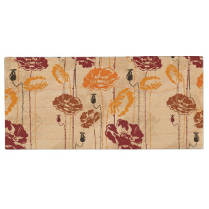 Abstract Elegance floral pattern 4 Wood Flash Drive