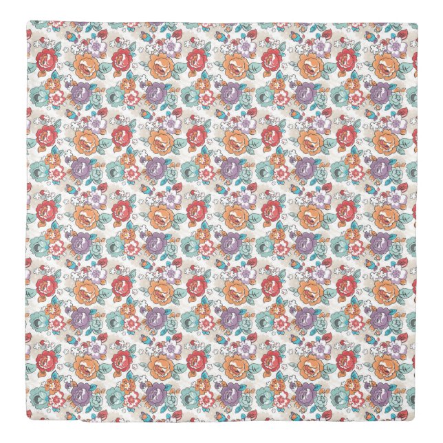 Abstract Elegance floral pattern 5 Duvet Cover (Front)