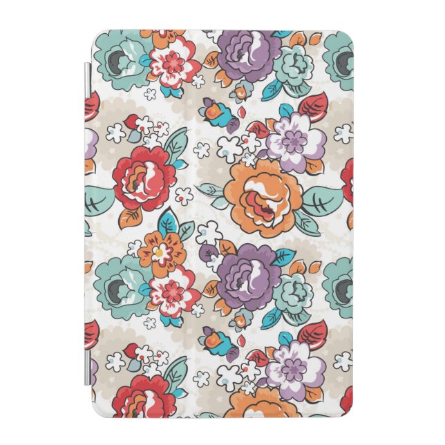 Abstract Elegance floral pattern 5 iPad Mini Cover (Front)