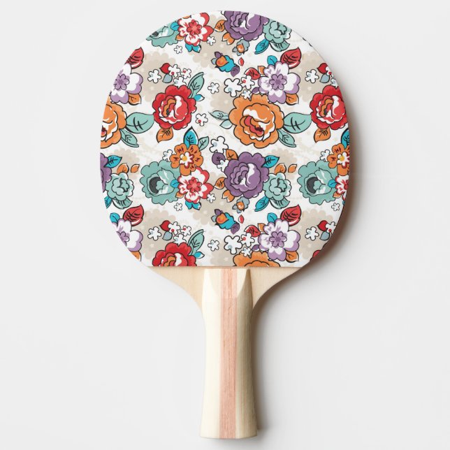 Abstract Elegance floral pattern 5 Ping-Pong Paddle (Front)
