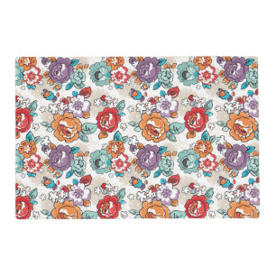 Abstract Elegance floral pattern 5 Placemat