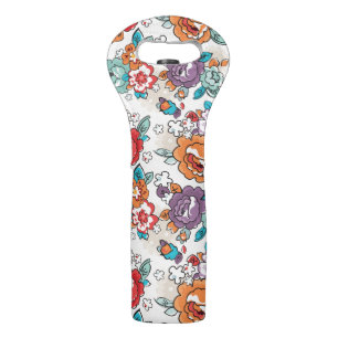 Abstract Elegance floral pattern 5 Wine Bag