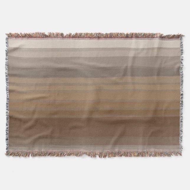 Abstract Elegance - Gradient of Bruns Tons Throw Blanket (Front)