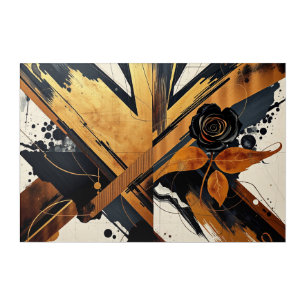 Abstract Elegance in Unique Art Acrylic Art