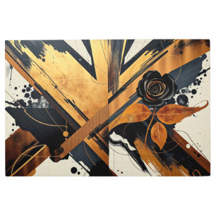 Abstract Elegance in Unique Art Metal Art