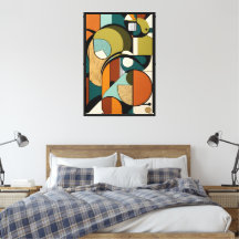 Abstract Elegance | Retro Olive Design