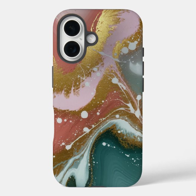 Abstract elegance with swirling patterns and fluid Case-Mate iPhone case (Back)