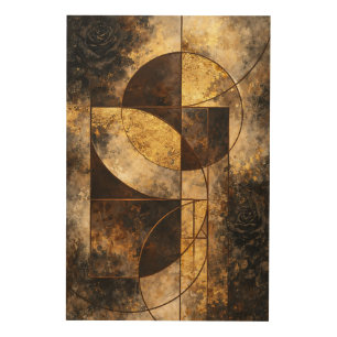 Abstract Elegance Wood Wall Art