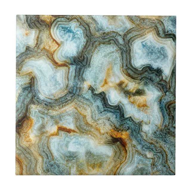 Abstract  Elegant Agata Ceramic Tile (Front)