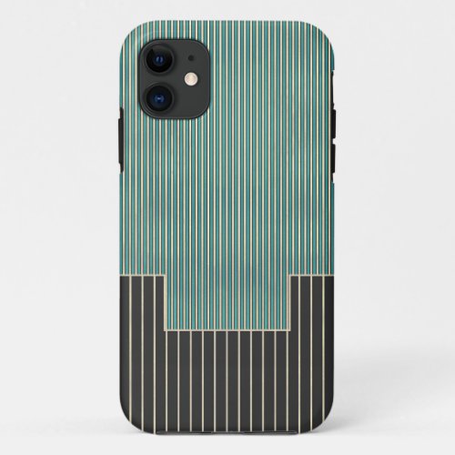 Abstract elegant design geometric lines iPhone 11 case
