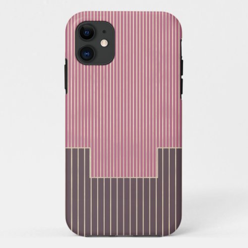 Abstract elegant design geometric lines iPhone 11 case