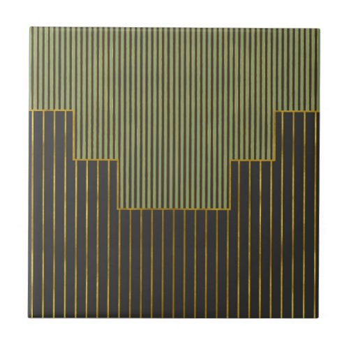 Abstract elegant design geometric lines ceramic tile