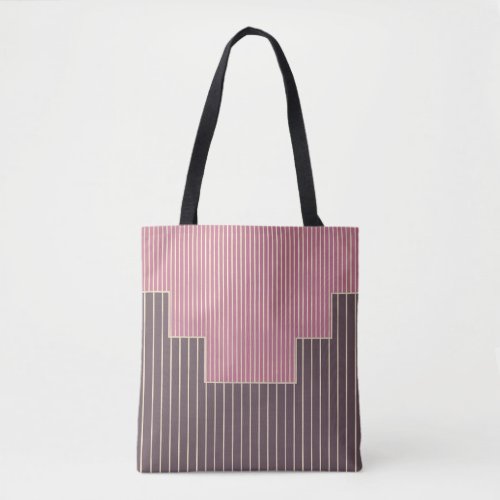 Abstract elegant design geometric lines tote bag