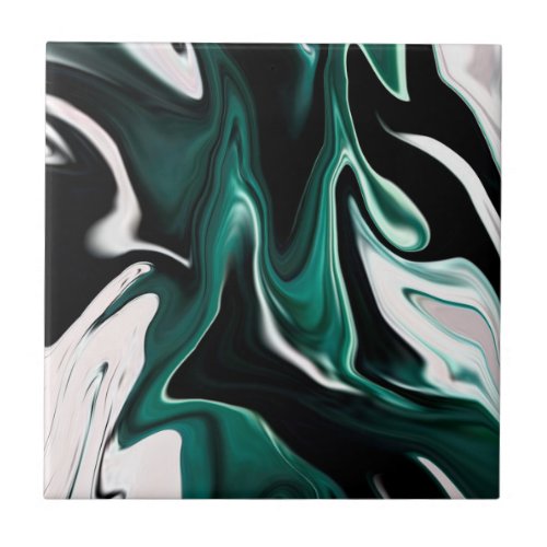 Abstract elegant fluid liquid marble flow texture ceramic tile
