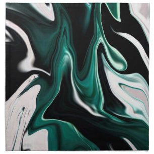 Abstract elegant fluid liquid marble flow texture cloth napkin