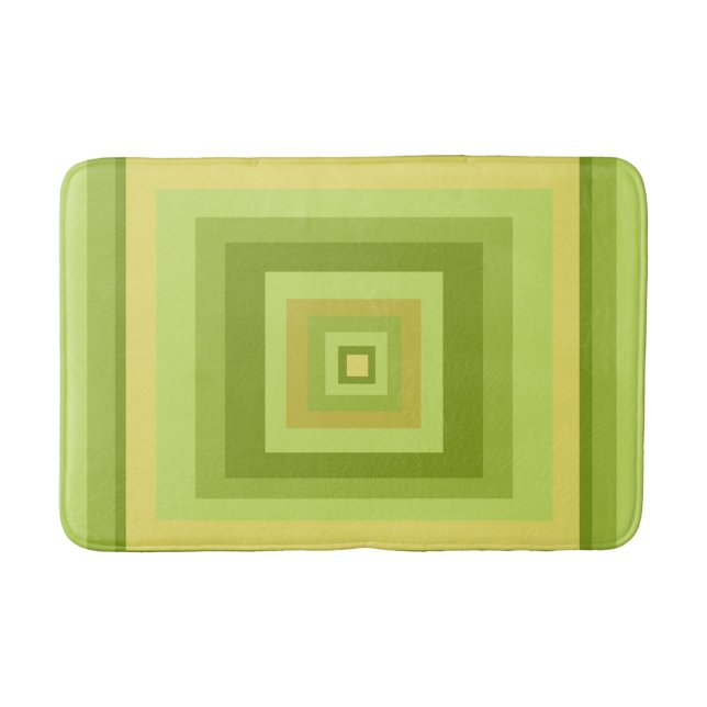 Abstract elegant geometric art bath mat (Front)