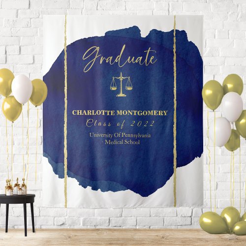 Abstract Elegant Law School Graduation Backdrop