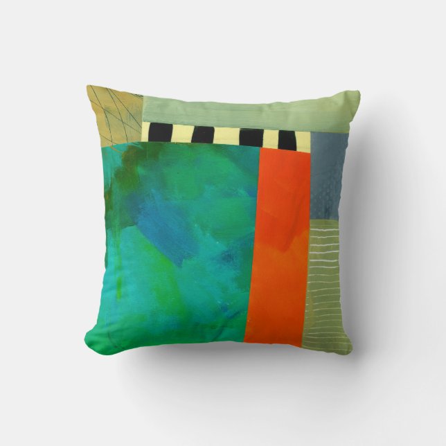 Abstract Elegant mixed Colorful painting pattern  Throw Pillow (Front)