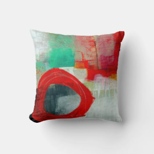 Abstract Elegant mixed Colorful painting pattern Throw Pillow