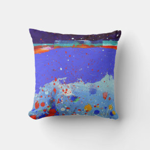 Abstract Elegant mixed Colorful painting pattern Throw Pillow