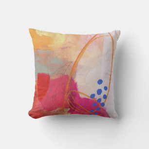 Abstract Elegant mixed Colorful painting pattern Throw Pillow