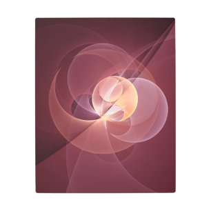 Abstract Elegant Modern Wine Red Fractal Art