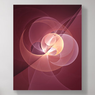 Abstract Elegant Modern Wine Red Fractal Art Acrylic Photo Tile