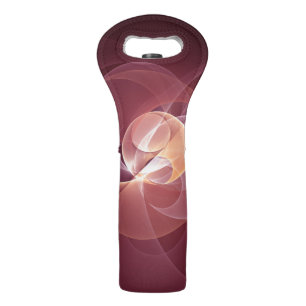 Abstract Elegant Modern Wine Red Fractal Art Bag